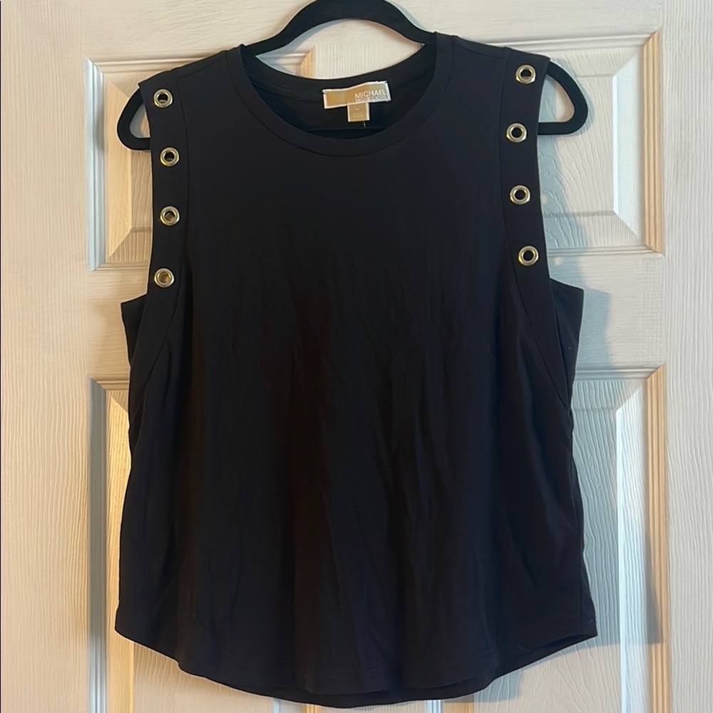 Michael Kors Black Sleeveless Top